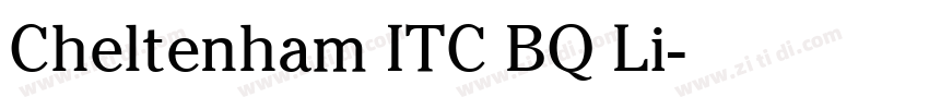 Cheltenham ITC BQ Li字体转换